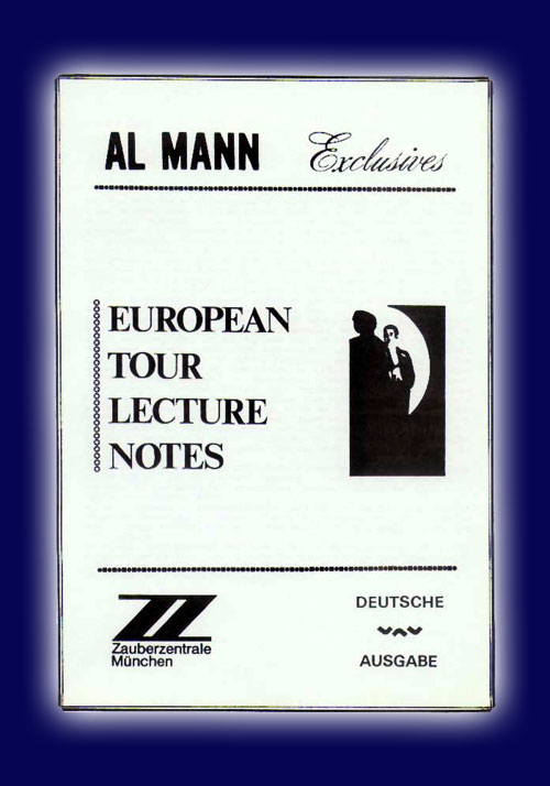 Al Mann Europ. Tour Lect. Notes Al Mann Europ. Tour Lect. Notes