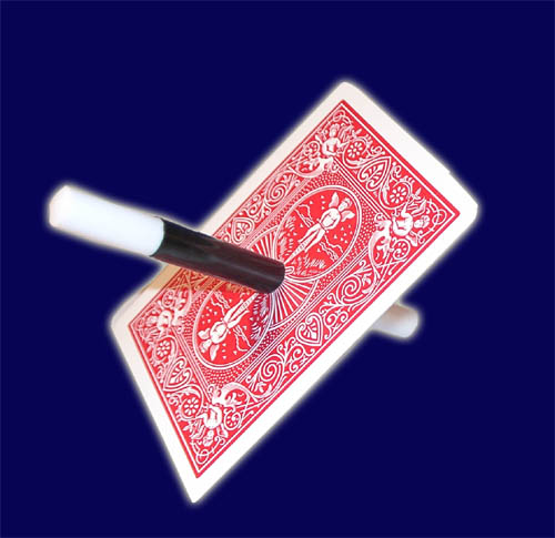 Zauberstab durch Karte Zauberstab durch Karte