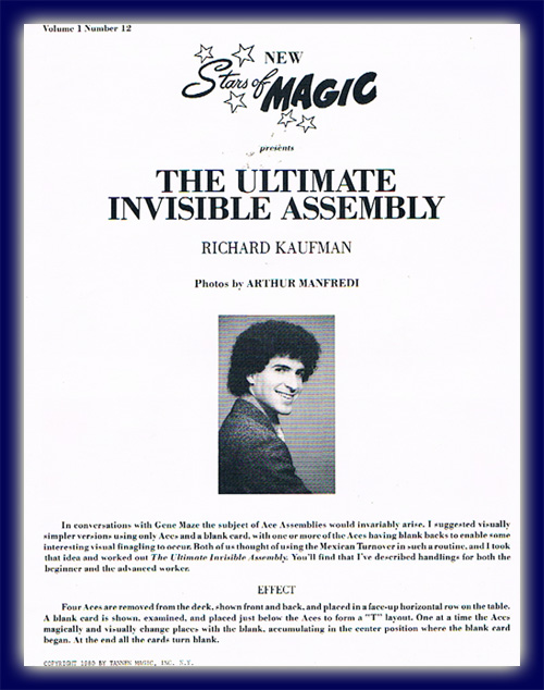 The Ultimate Invisibe Assembly v. Richard Kaufmann, Stars of Magic The Ultimate Invisibe Assembly v. Richard Kaufmann, Stars of Magic