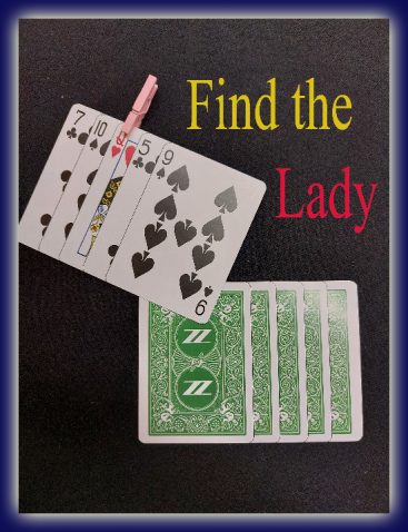 Find the Lady, Pokersize Find the Lady, Pokersize